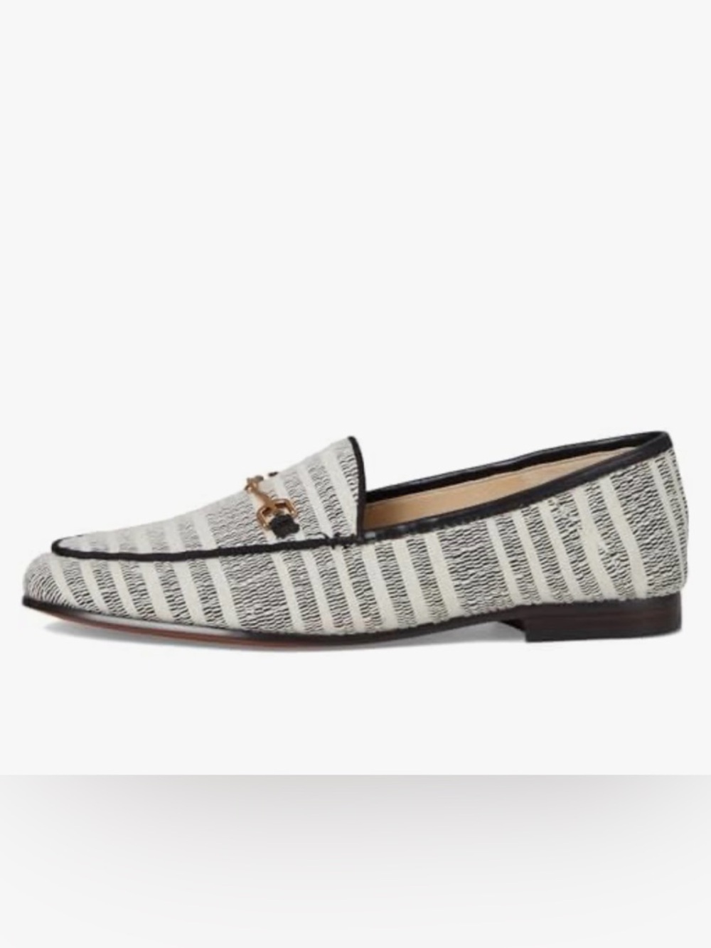 NWT Sam Edelman Loraine Horse Bit Loafer Black/Natural. Size 7M - Picture 2 of 8